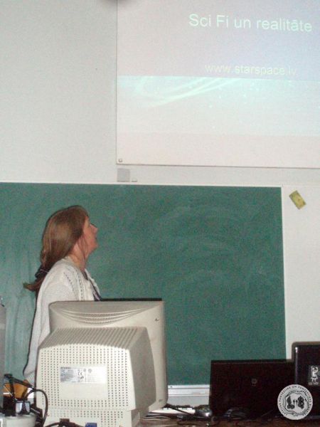 Anna Gintere savas lekcijas laikā